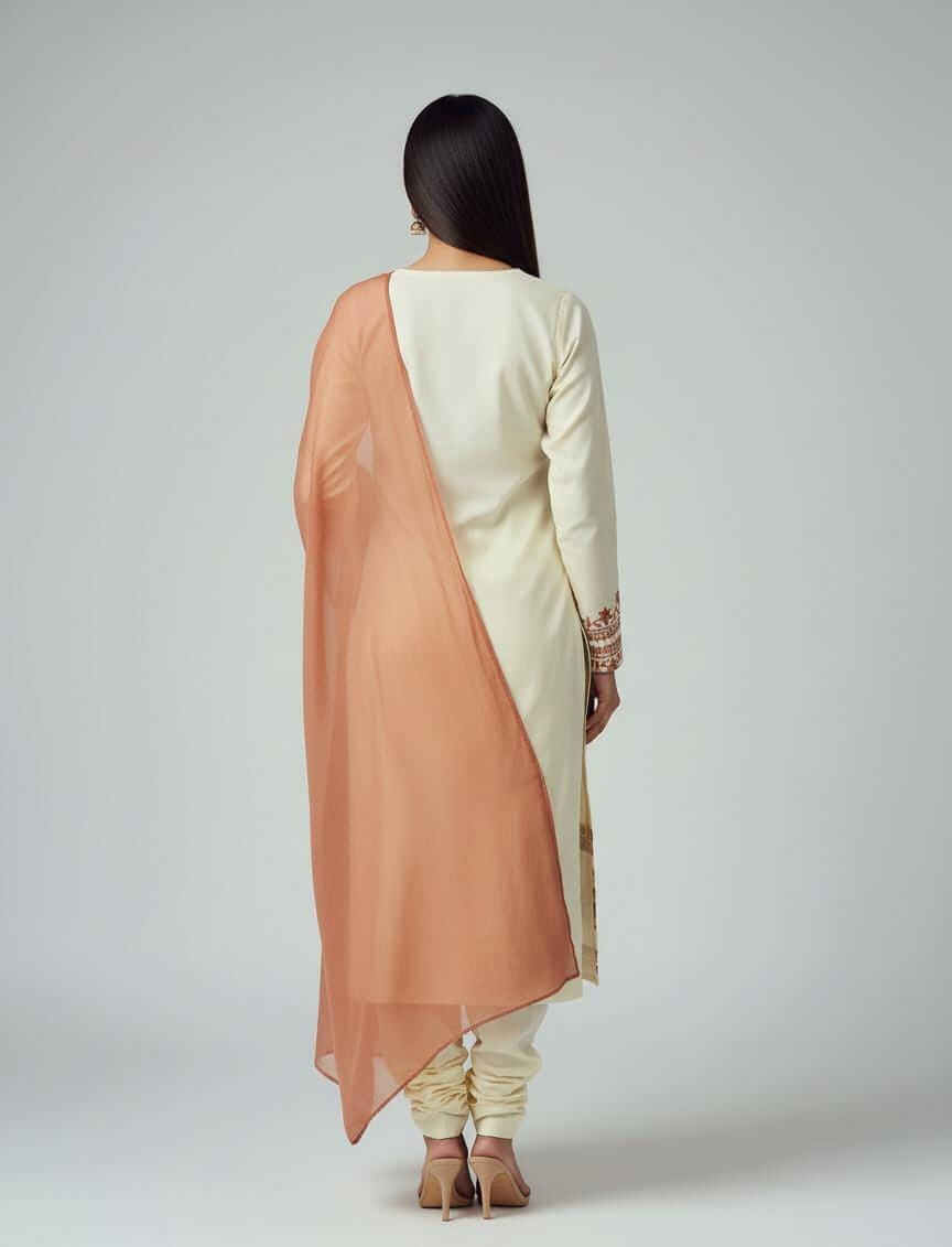 unstitched suit Three-piece cotton
